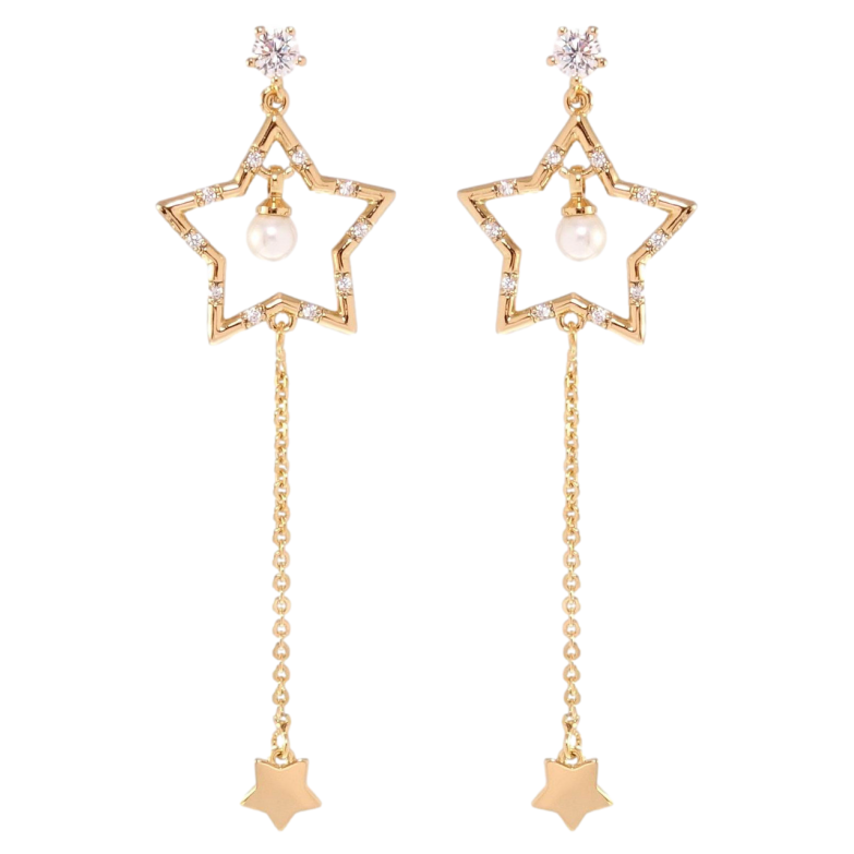 Серьги Xuping Позолота 18K пусеты Блеск звезды фото №2 Серьги Xuping Позолота 18K пусеты Блеск звезды фото №2