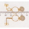 Серьги Xuping Позолота 18K пусеты Звезды с яблоками инкрустация цирконием фото №2 Серьги Xuping Позолота 18K пусеты Звезды с яблоками инкрустация цирконием фото №2