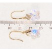 Сережки Xuping колір 18K з кристалами Swarovski французький замок Кристальні квіточки Shimmer з ромбами фото №2 Сережки Xuping колір 18K з кристалами Swarovski французький замок Кристальні квіточки Shimmer з ромбами фото №2