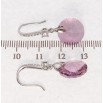 Серьги Xuping цвет Родий с кристаллами Swarovski французский замок Кристальные Peony Pink подвески фото №2 Серьги Xuping цвет Родий с кристаллами Swarovski французский замок Кристальные Peony Pink подвески фото №2
