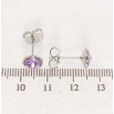 Серьги Xuping цвет Родий с кристаллами Swarovski пусеты Кристалл Provence Lavender ø 8мм фото №2 Серьги Xuping цвет Родий с кристаллами Swarovski пусеты Кристалл Provence Lavender ø 8мм фото №2