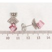 Сережки Xuping колір Родій з кристалами Swarovski пусети Кристальний куб Indian Pink у квадраті фото №2 Сережки Xuping колір Родій з кристалами Swarovski пусети Кристальний куб Indian Pink у квадраті фото №2