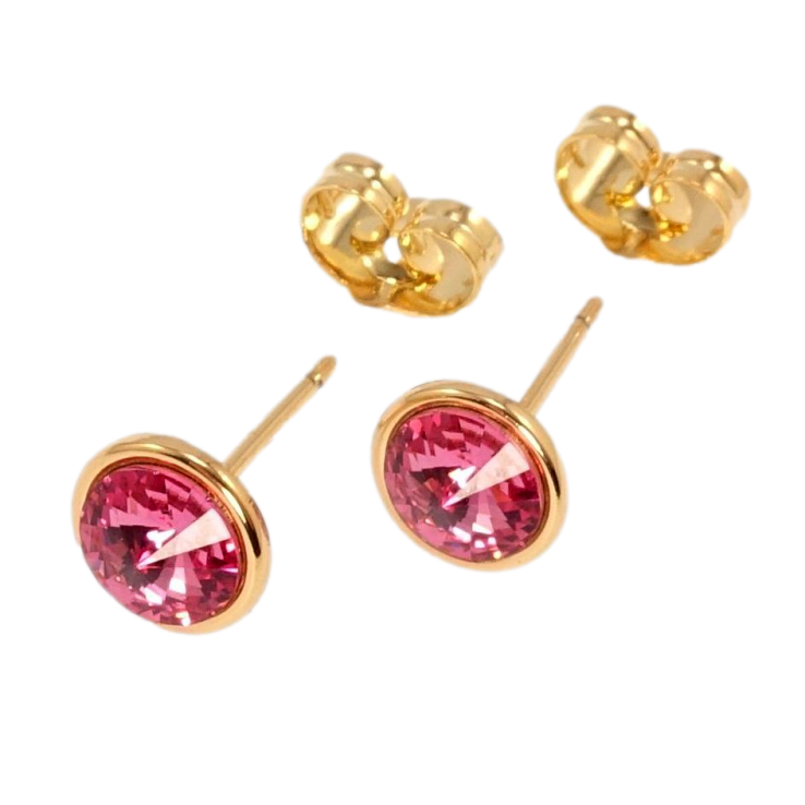Серьги Xuping цвет 18K с кристаллами Swarovski пусеты Кристаллы Rose ø 8мм фото №20 Серьги Xuping цвет 18K с кристаллами Swarovski пусеты Кристаллы Rose ø 8мм фото №20
