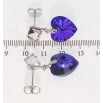 Серьги Xuping цвет Родий с кристаллами Swarovski пусеты Сердца кр-ми на кубах Majestic Blue фото №2 Серьги Xuping цвет Родий с кристаллами Swarovski пусеты Сердца кр-ми на кубах Majestic Blue фото №2