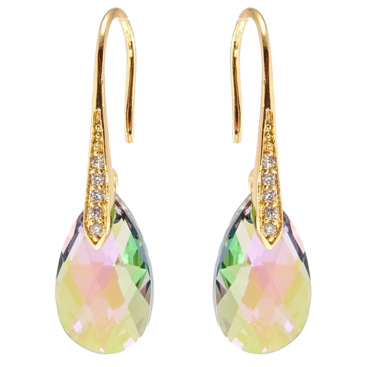 Серьги Xuping цвет 18K с кристаллами Swarovski французский замок Кристалл Vitrail Light фото №15 Серьги Xuping цвет 18K с кристаллами Swarovski французский замок Кристалл Vitrail Light фото №15