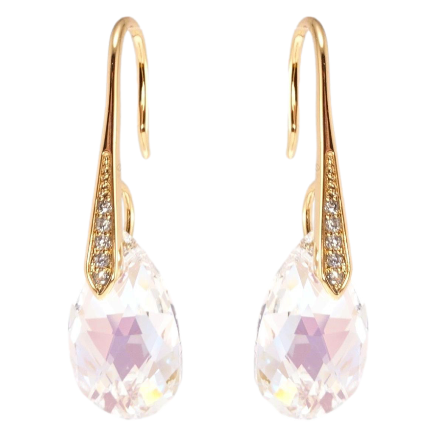 Сережки Xuping колір 18K з кристалами Swarovski французький замок Кристал Moonlight фото №1 Сережки Xuping колір 18K з кристалами Swarovski французький замок Кристал Moonlight фото №1