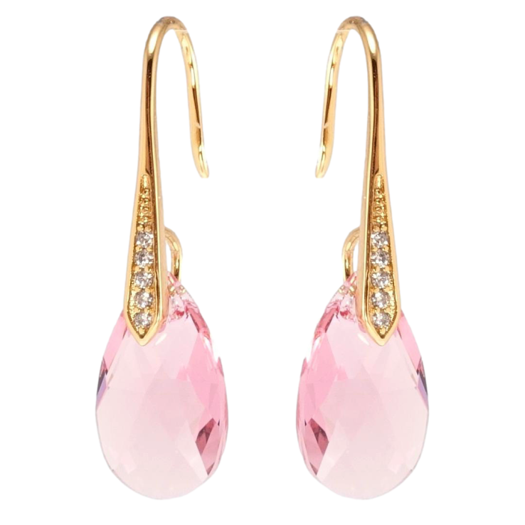 Серьги Xuping цвет 18K с кристаллами Swarovski французский замок Кристалл Light Rose фото №13 Серьги Xuping цвет 18K с кристаллами Swarovski французский замок Кристалл Light Rose фото №13