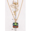 Кулон Xuping 18K с кр-ми Swarovski на цепочке Кристалл Vitrail Medium 10х10мм длина 40-45см х 1,5мм фото №2 Кулон Xuping 18K с кр-ми Swarovski на цепочке Кристалл Vitrail Medium 10х10мм длина 40-45см х 1,5мм фото №2