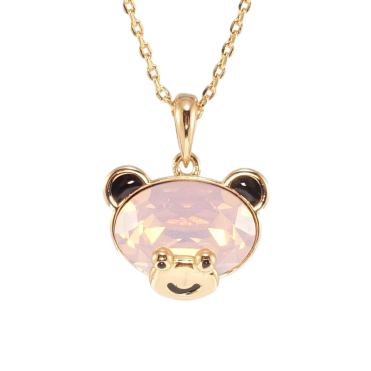 Кулон Xuping 18K с кр-ми Swarovski на цепочке Мишка с кристаллом Pink Opal длина 40-45см х 1,5мм фото №2 Кулон Xuping 18K с кр-ми Swarovski на цепочке Мишка с кристаллом Pink Opal длина 40-45см х 1,5мм фото №2