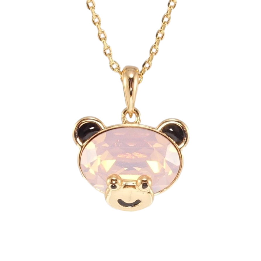 Кулон Xuping 18K с кр-ми Swarovski на цепочке Мишка с кристаллом Pink Opal длина 40-45см х 1,5мм фото №1 Кулон Xuping 18K с кр-ми Swarovski на цепочке Мишка с кристаллом Pink Opal длина 40-45см х 1,5мм фото №1