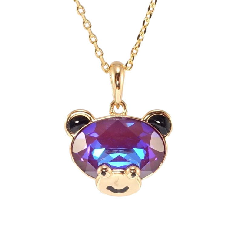 Кулон Xuping 18K з кр-ми Swarovski на ланцюжку Ведмедик з кристалом Burgundy Delite довжина 40-45см х 1мм фото №18 Кулон Xuping 18K з кр-ми Swarovski на ланцюжку Ведмедик з кристалом Burgundy Delite довжина 40-45см х 1мм фото №18