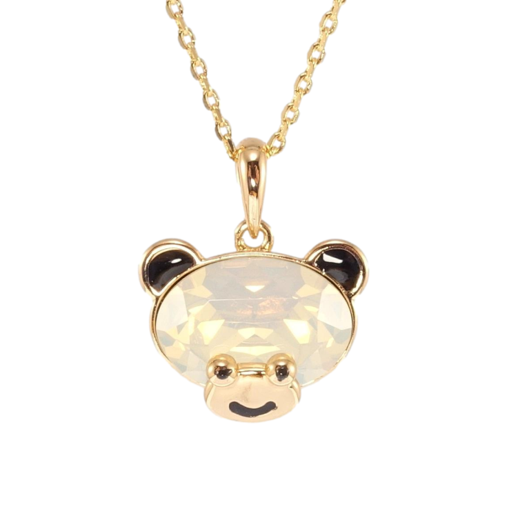 Кулон Xuping 18K с кр-ми Swarovski на цепочке Мишка с кристаллом White Opal длина 40-45см х 1мм фото №25 Кулон Xuping 18K с кр-ми Swarovski на цепочке Мишка с кристаллом White Opal длина 40-45см х 1мм фото №25