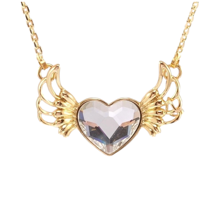 Кулон Xuping 18K с кр-ми Swarovski на цепочке Крылатое сердце Moonlight длина 42-47см х 1мм фото №13 Кулон Xuping 18K с кр-ми Swarovski на цепочке Крылатое сердце Moonlight длина 42-47см х 1мм фото №13