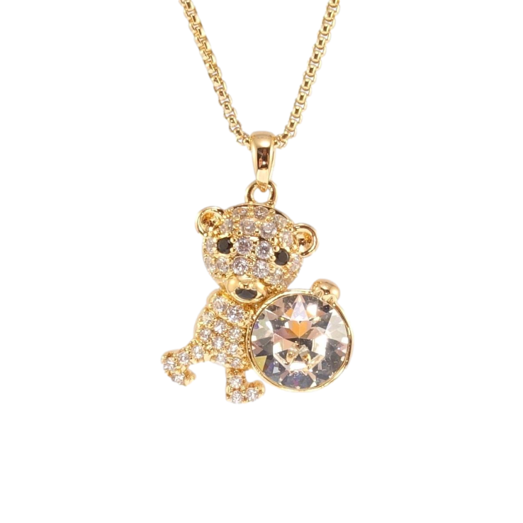Кулон Xuping 18K с кр-ми Swarovski на цепочке Мишка с кристаллом Clear длина 40-45см х 1мм фото №23 Кулон Xuping 18K с кр-ми Swarovski на цепочке Мишка с кристаллом Clear длина 40-45см х 1мм фото №23