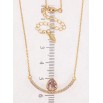 Підвіска Xuping 18K з кр-ми Swarovski на ланцюжку Дуга з кристальним серцем Antique Pink довжина 45-50см х 1мм фото №2 Підвіска Xuping 18K з кр-ми Swarovski на ланцюжку Дуга з кристальним серцем Antique Pink довжина 45-50см х 1мм фото №2