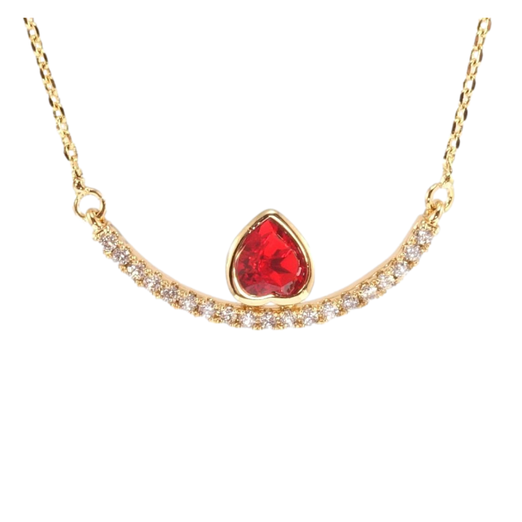 Подвеска Xuping 18K с кр-ми Swarovski на цепочке Дуга с кристальным сердцем Light Siam длина 45-50см х 1мм фото №15 Подвеска Xuping 18K с кр-ми Swarovski на цепочке Дуга с кристальным сердцем Light Siam длина 45-50см х 1мм фото №15