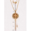 Кулон Xuping 18K з кр-ми Swarovski на ланцюжку "Ключик з кристалом Topaz" довжина 46см х 1мм фото №3