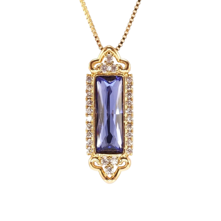 Кулон Xuping 18K с кр-ми Swarovski на цепочке Элегантная подвеска с кристаллом Sapphire длина 46см х 1мм фото №10 Кулон Xuping 18K с кр-ми Swarovski на цепочке Элегантная подвеска с кристаллом Sapphire длина 46см х 1мм фото №10