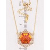 Кулон Xuping 18K с кр-ми Swarovski на цепочке Многогранник с кристаллом Sun длина 44-49см х 1мм фото №2 Кулон Xuping 18K с кр-ми Swarovski на цепочке Многогранник с кристаллом Sun длина 44-49см х 1мм фото №2