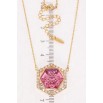 Кулон Xuping 18K с кр-ми Swarovski на цепочке Многогранник с кристаллом Rose длина 44-49см х 1мм фото №2 Кулон Xuping 18K с кр-ми Swarovski на цепочке Многогранник с кристаллом Rose длина 44-49см х 1мм фото №2