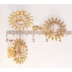 Набор Xuping Позолота 18K Серьги Кулон Декоративные цветочки с цирконием фото №2 Набор Xuping Позолота 18K Серьги Кулон Декоративные цветочки с цирконием фото №2