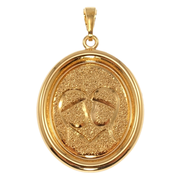 Кулон Xuping Позолота 18K Знак Зодиака Близнецы для цепочки до 5мм фото №9