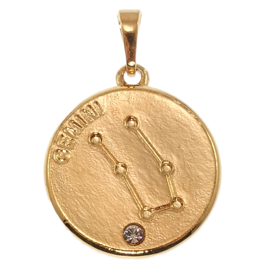 Кулон Xuping Позолота 18K Знак Зодиака Близнецы для цепочки до 5мм фото №1 Кулон Xuping Позолота 18K Знак Зодиака Близнецы для цепочки до 5мм фото №1