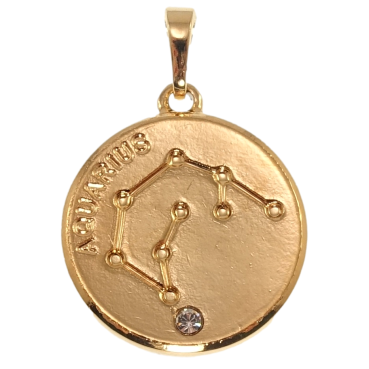 Кулон Xuping Позолота 18K Знак Зодиака Водолей для цепочки до 5мм фото №12