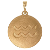 Кулон Xuping Позолота 18K Знак Зодиака Водолей для цепочки до 5мм фото №3