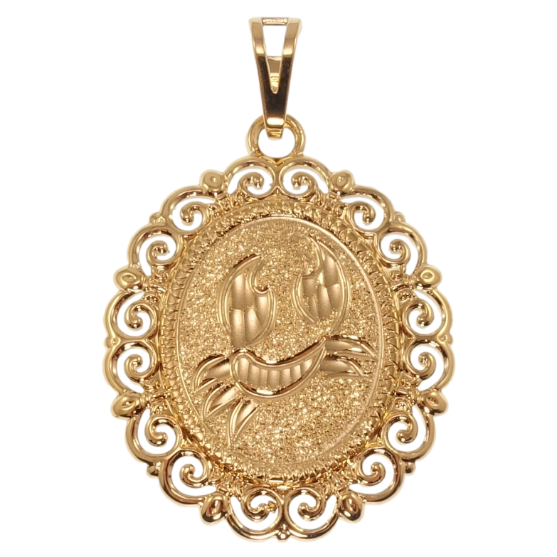 Кулон Xuping Позолота 18K Знак Зодіаку Рак для ланцюжка до 7мм фото №4 Кулон Xuping Позолота 18K Знак Зодіаку Рак для ланцюжка до 7мм фото №4