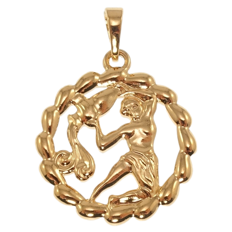 Кулон Xuping Позолота 18K Знак Зодиака Водолей для цепочки до 5мм фото №1