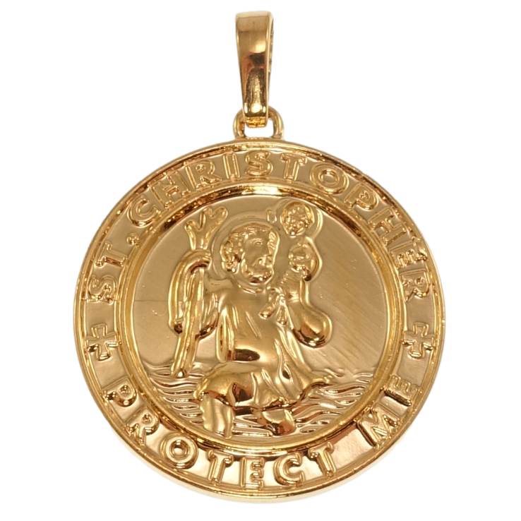 Кулон Xuping Позолота 18K Ладанка Святой Кристофер для цепочки до 6мм фото №20 Кулон Xuping Позолота 18K Ладанка Святой Кристофер для цепочки до 6мм фото №20