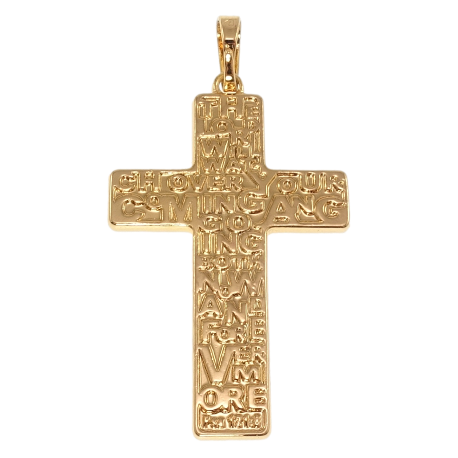 Кулон Xuping Позолота 18K Декоративный Крест с узором с двух сторон для цепочки до 6мм фото №1 Кулон Xuping Позолота 18K Декоративный Крест с узором с двух сторон для цепочки до 6мм фото №1