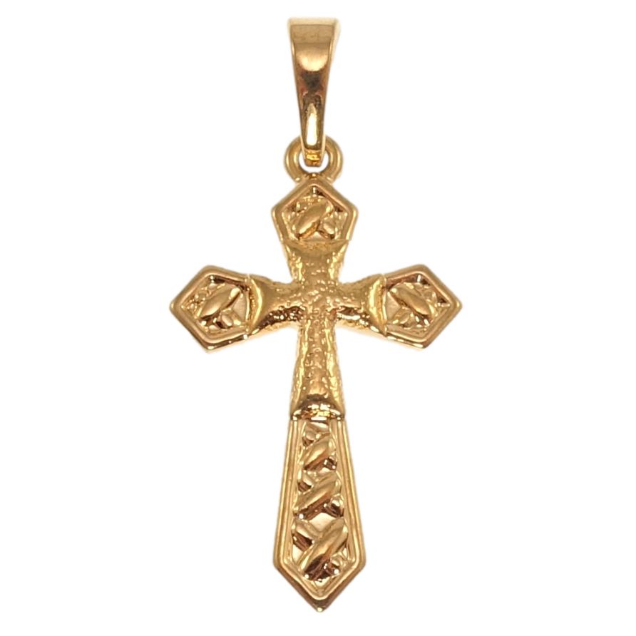 Кулон Xuping Позолота 18K Декоративный Крест с узором для цепочки до 5мм фото №1 Кулон Xuping Позолота 18K Декоративный Крест с узором для цепочки до 5мм фото №1