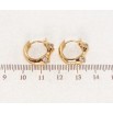 Сережки Xuping Позолота 18K колечка Фігурні з цирконієм фото №2 Сережки Xuping Позолота 18K колечка Фігурні з цирконієм фото №2