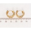Сережки Xuping Позолота 18K колечка Візерунок серце фото №2