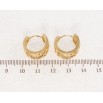 Серьги Xuping Позолота 18K колечки Орнамент с вставками циркония фото №2 Серьги Xuping Позолота 18K колечки Орнамент с вставками циркония фото №2