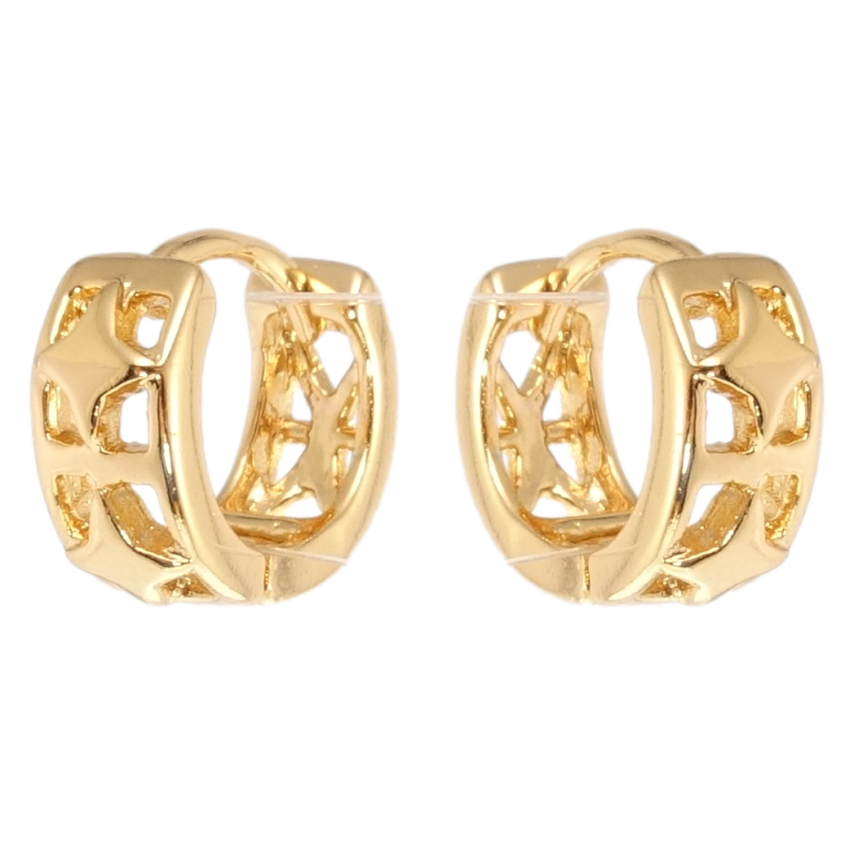 Сережки Xuping Позолота 18K колечка Різний зірковий орнамент фото №2