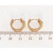 Серьги Xuping Позолота 18K + Позолота 14K колечки Орнамент с цирконием фото №2