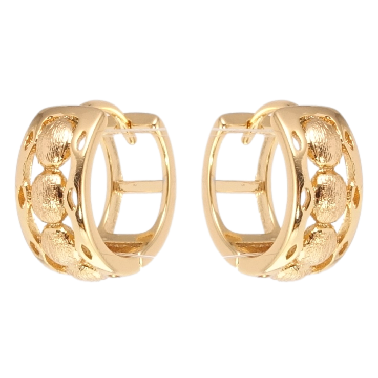 Сережки Xuping Позолота 18K колечка Декоративний орнамент фото №15 Сережки Xuping Позолота 18K колечка Декоративний орнамент фото №15