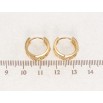 Сережки Xuping Позолота 18K колечка Декоративний орнамент фото №2 Сережки Xuping Позолота 18K колечка Декоративний орнамент фото №2
