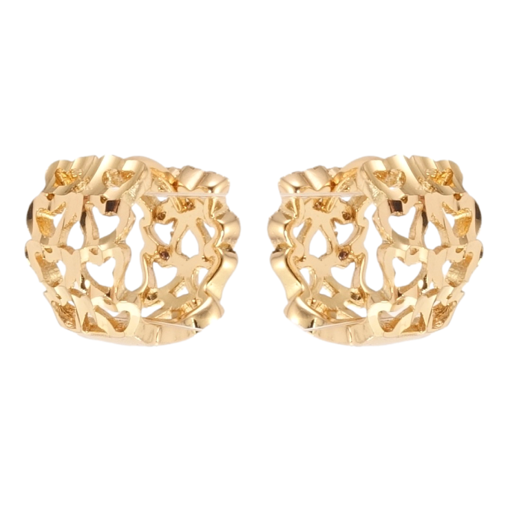 Сережки Xuping Позолота 18K колечка Орнамент серця фото №20 Сережки Xuping Позолота 18K колечка Орнамент серця фото №20