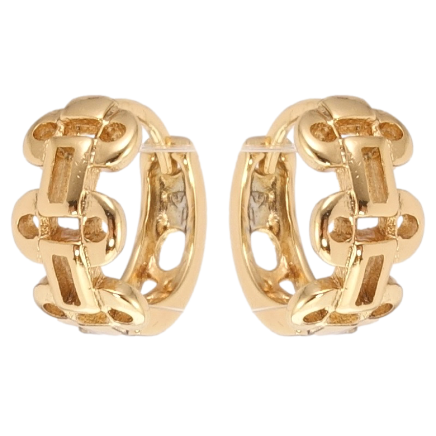Серьги Xuping Позолота 18K колечки Декоративный орнамент фото №1 Серьги Xuping Позолота 18K колечки Декоративный орнамент фото №1