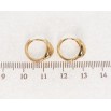 Сережки Xuping Позолота 18K колечка Декоративний орнамент із напиленням фото №2 Сережки Xuping Позолота 18K колечка Декоративний орнамент із напиленням фото №2