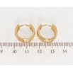 Сережки Xuping Позолота 18K колечка Декоративний різьблений орнамент фото №2 Сережки Xuping Позолота 18K колечка Декоративний різьблений орнамент фото №2