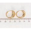 Сережки Xuping Позолота 18K колечка Декоративний різьблений орнамент фото №2 Сережки Xuping Позолота 18K колечка Декоративний різьблений орнамент фото №2