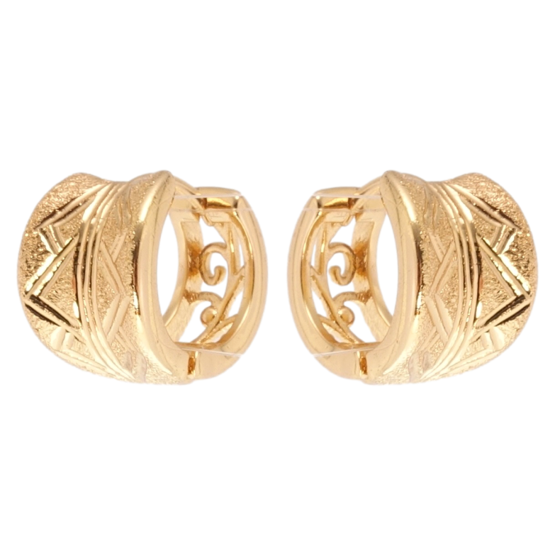 Сережки Xuping Позолота 18K колечка Декоративний орнамент із крокреню фото №15 Сережки Xuping Позолота 18K колечка Декоративний орнамент із крокреню фото №15