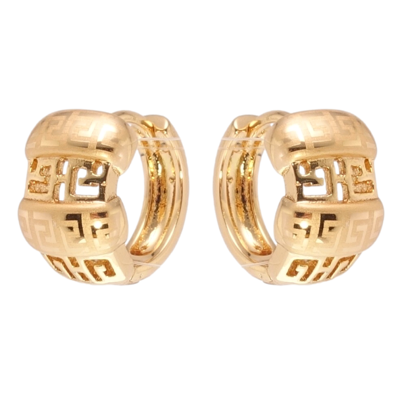 Сережки Xuping Позолота 18K колечка Різний орнамент з напиленням фото №19