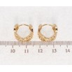 Сережки Xuping Позолота 18K колечка Декоративний різьблений орнамент фото №2 Сережки Xuping Позолота 18K колечка Декоративний різьблений орнамент фото №2