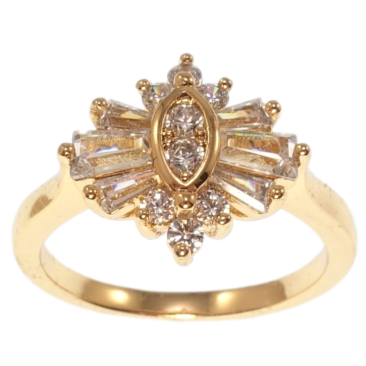 Кольцо Xuping Позолота 18K Цветок из циркония фото №12 Кольцо Xuping Позолота 18K Цветок из циркония фото №12